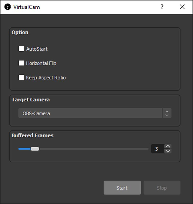 how to use obs virtual camera