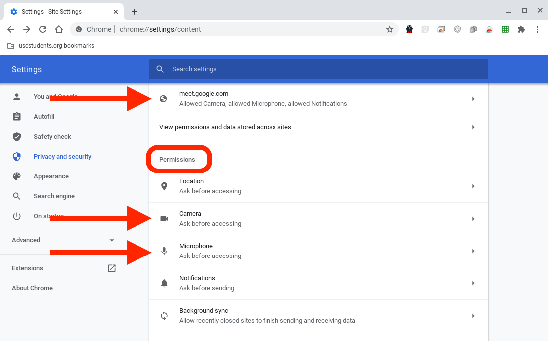 how to enable camera on chromebook