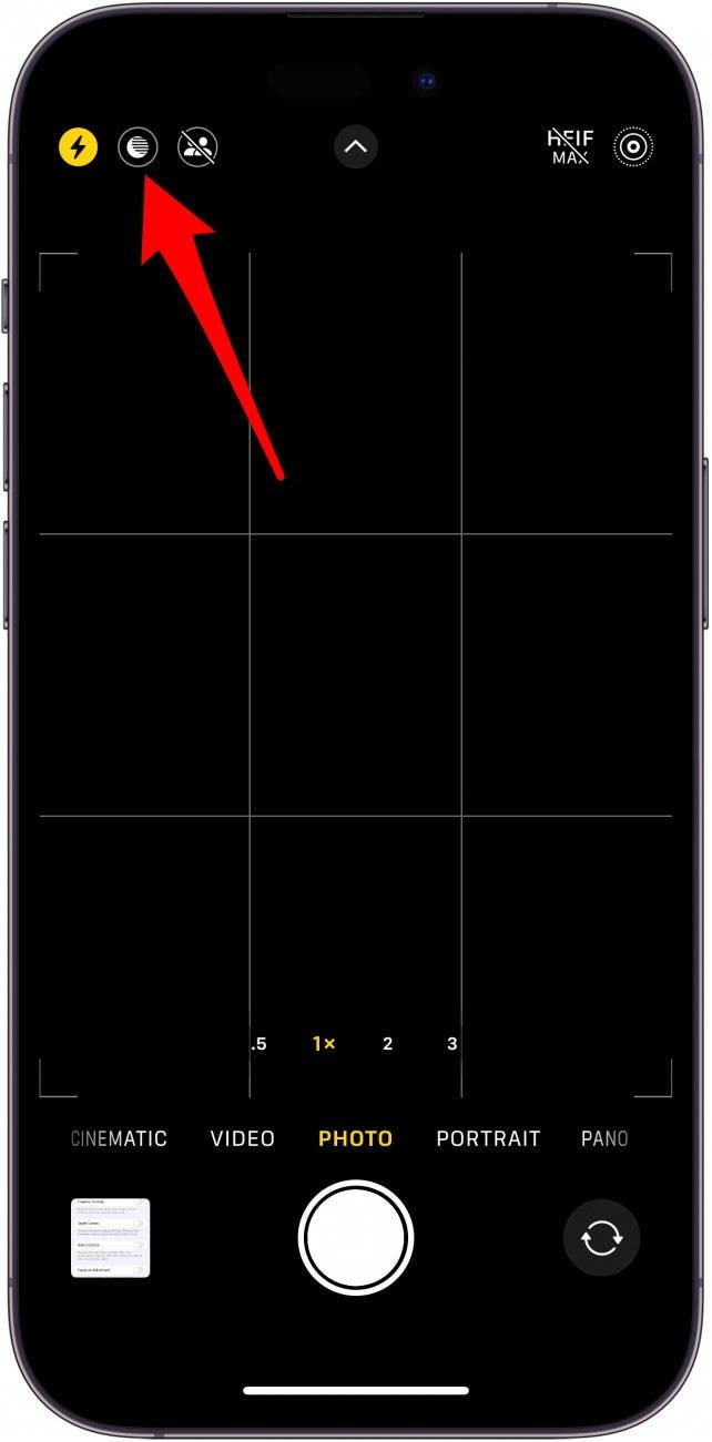 how to turn on night mode iphone camera