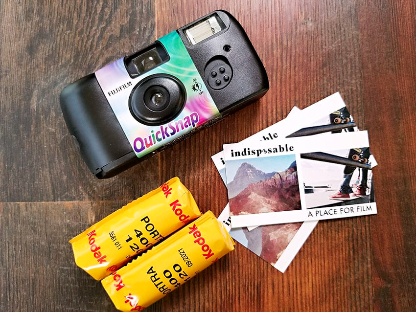 how does a disposable camera work