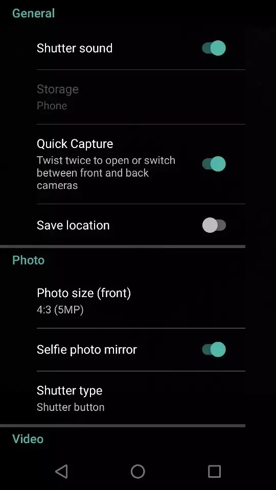 selfie camera not working